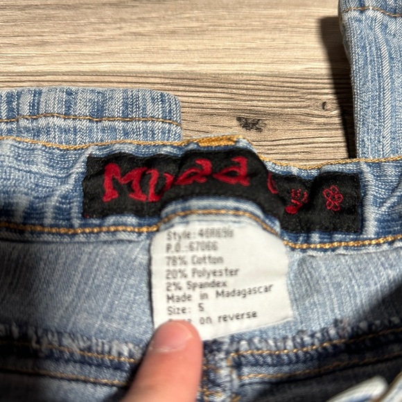 vintage y2k mudd medium wash low rise jeans size 5 - Picture 5 of 6